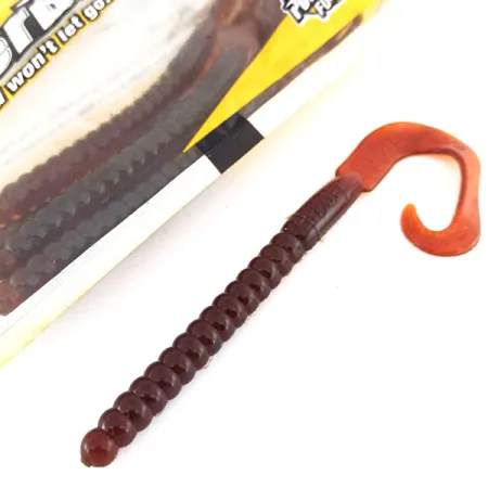 Berkley Power Worm Gummibete, Motor Oil, 18cm, Curly Tail, #9623