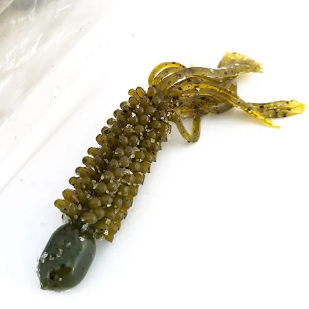 Bass Pro Shops Caterpillar Stud Tube, Green Pumpkin, 8st, #9625