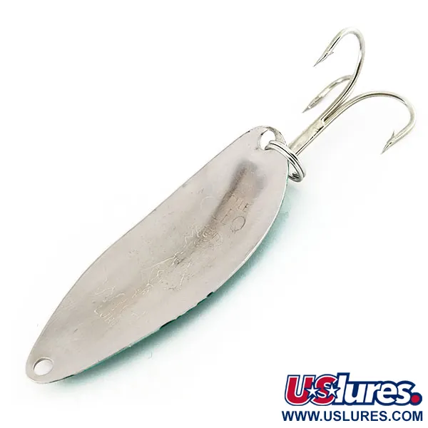 Seneca Little Cleo Skeddrag, Nickel / Grön, 5g, Hula Girl-gravyr, #9631