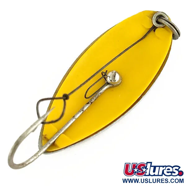 South Bend Sun Spot Skeddrag, Nickel / Gul, 14g, perforerad, #9652