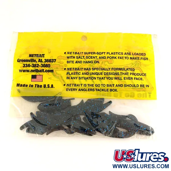 NetBait Kickin B Chunk Gummibete, Black Blue, 7,5cm, Trailer, #9654