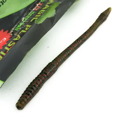 Black Magick Plastics Finesse Worm Jigg, Watermelon, 13cm, #9657