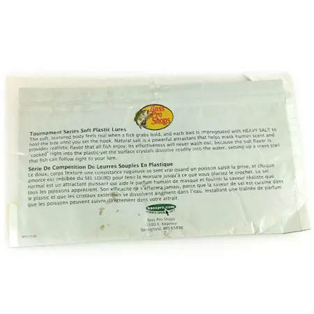 Bass Pro Shops Tournament Series Flicker Jigg, Vit, 10cm, Salt, #9659