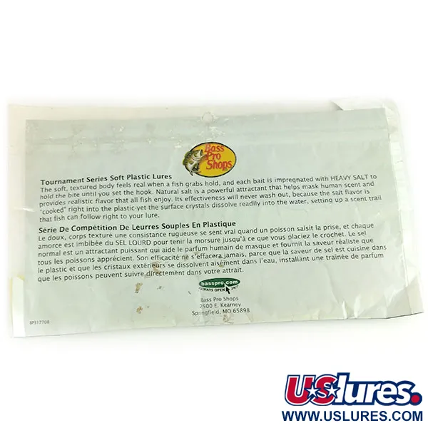 Bass Pro Shops Tournament Series Flicker Jigg, Vit, 10cm, Salt, #9659