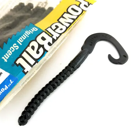 Berkley Powerbait Power Worm Jigg, Black, 17.5cm, Doft, #9665