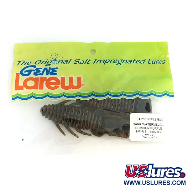 Gene Larew Biffle Bug Jigg, Dark Watermelon, 10cm, Creature, #9666