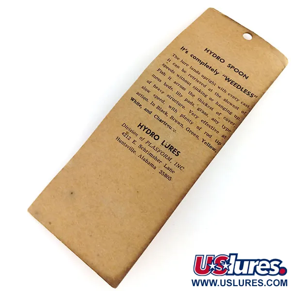 Hydro Lures Weedless Hydro Spoon Skeddrag, Black / Green, 14g, #9668