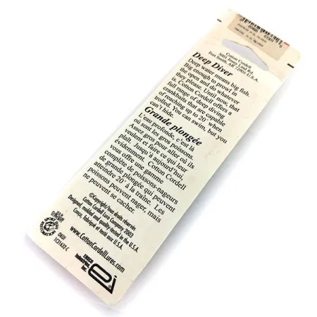 Cotton Cordell Deep Diver Wobbler, Tiger, 7g, Djupgående, #9672