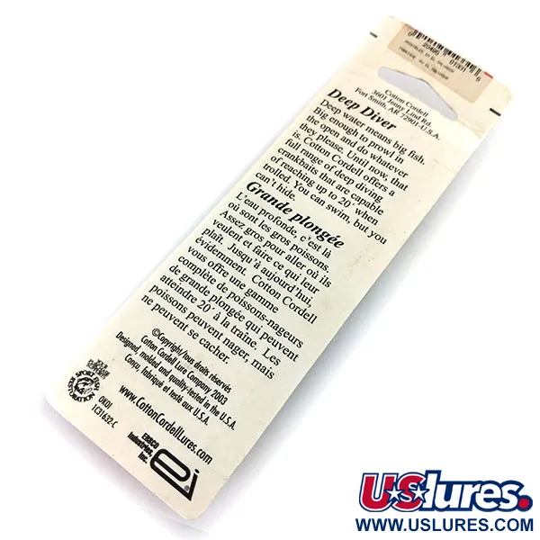 Cotton Cordell Deep Diver Wobbler, Tiger, 7g, Djupgående, #9672