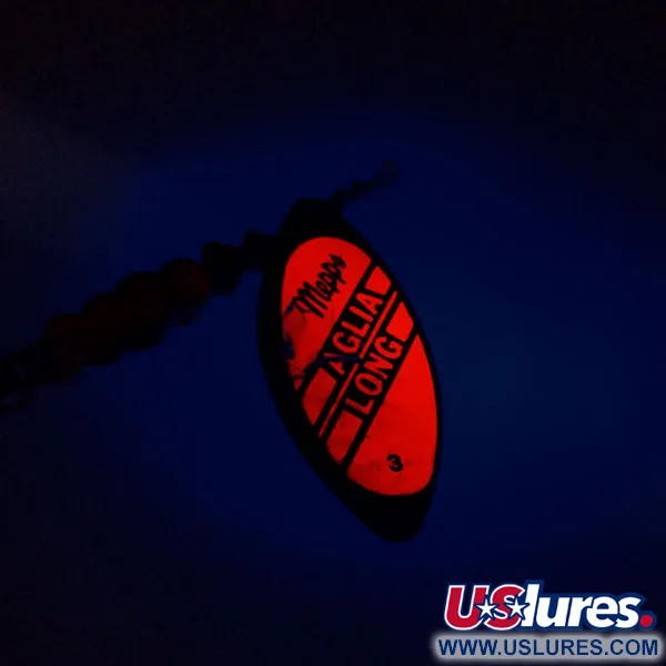 Mepps Aglia Long 3 Dressed Spinnare, Orange/Guld, 12g, Bucktail, #9676