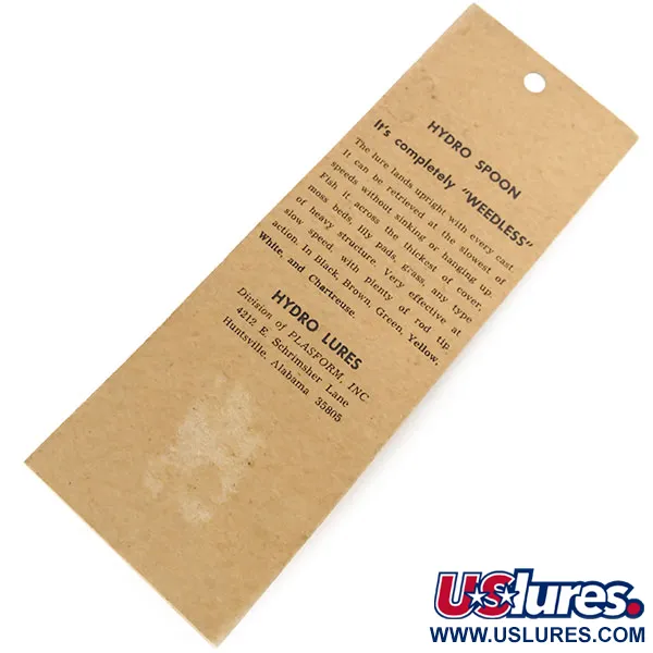 Hydro Lures Weedless Hydro Spoon Vassdrag, Gul, 14g, Skirt, #9682