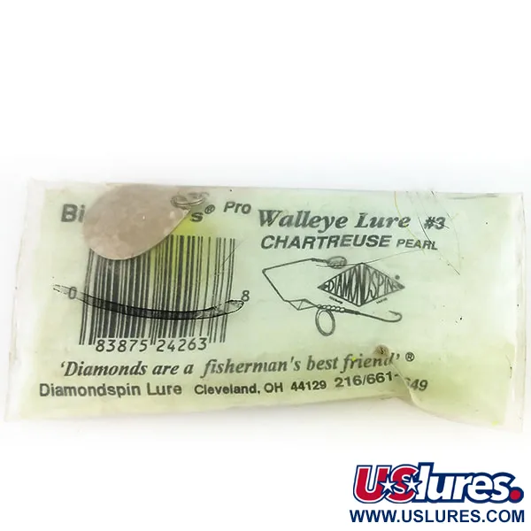 Big Chuck's Walley Lure Spinnerbait, Chartreuse, 17g, Willow-blad, #9697