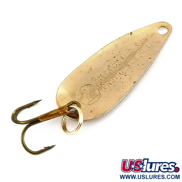 Atlantic Lures Sparkling Gem-Spoon Skeddrag, Mässing, 5,5g, hamrad, #9715