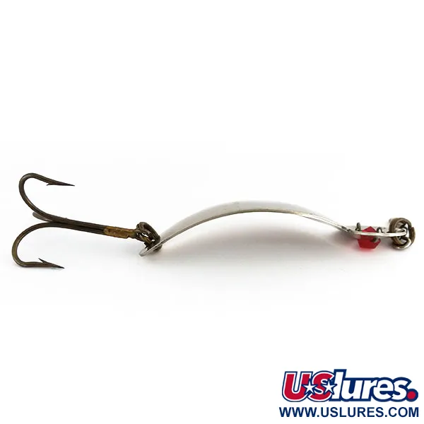 Gibbs One Eye Wiggler Skeddrag, Nickel / Röd, 28g, Vintage, #9725