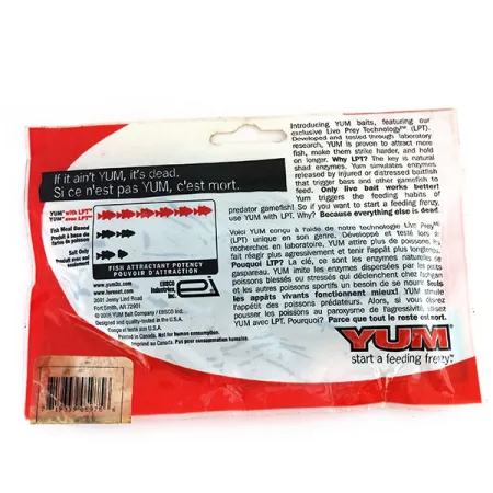 YUM Mega Tube Jigg, Green Pumpkin, 7.5cm, LPT-Salt, #9734