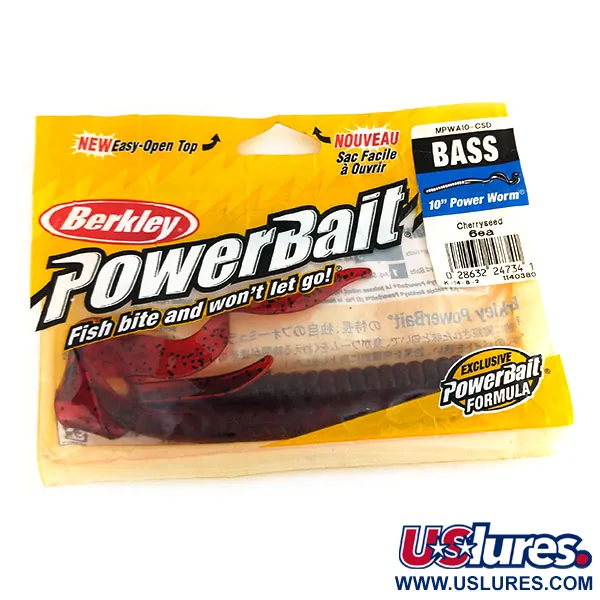 Berkley Powerbait Power Worm jigg, Cherryseed, 25cm, #9735