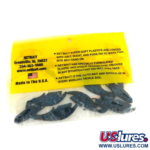 NetBait Paca Chunk Jr jigg, Black Blue Flake, 7.5cm, #9736