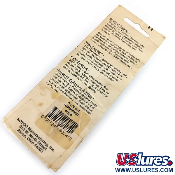 Prescott Spinner Little Doctor 275 Skeddrag, Guld/Röd, 21g, #9748