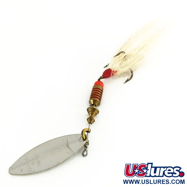 Mepps Aglia Long 2 Dressed Spinnare, Silver, 7.3g, Bucktail, #9758