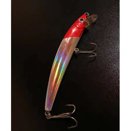 YO-ZURI CRYSTAL MINNOW (F) Vobbler, Red Head, 11g, holografisk, #9766