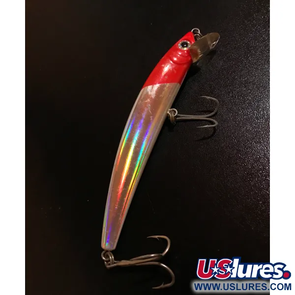 YO-ZURI CRYSTAL MINNOW (F) Vobbler, Red Head, 11g, holografisk, #9766