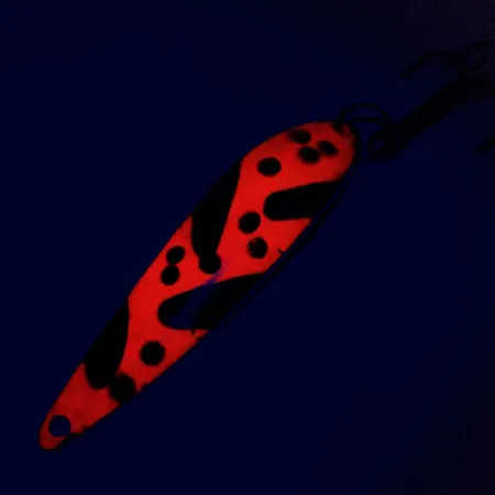 Acme Fiord Spoon Skeddrag, Nickel/Orange/Svart, 11g, Glow, #9798