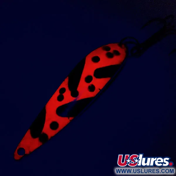 Acme Fiord Spoon Skeddrag, Nickel/Orange/Svart, 11g, Glow, #9798