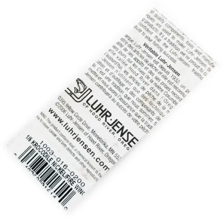 Luhr Jensen Krocodile Skeddrag, Nickel/Fire Wing, 7g, förnicklad, #1003-016-0200