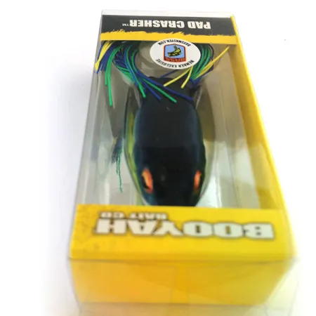 Booyah Pad Crasher Groda, Grön/Gul, 14g, Vasskyddad Dubbelkrok, #9810