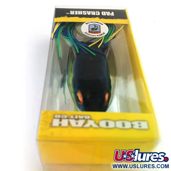 Booyah Pad Crasher Groda, Grön/Gul, 14g, Vasskyddad Dubbelkrok, #9810