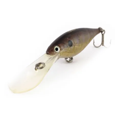 YO-ZURI Crankin Shad Wobbler, Guld-Brun, 11g, Djupgående, #9811
