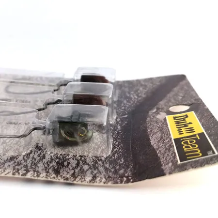 DUH!!! Head jig heads Kit, Oliv / Röd, 11g, Offsetkrok, #9818