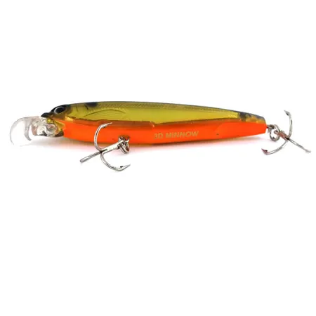 Yo-zuri 3D Minnow Suspender, Guld-Orange, 7g, Prismafinish, #9842