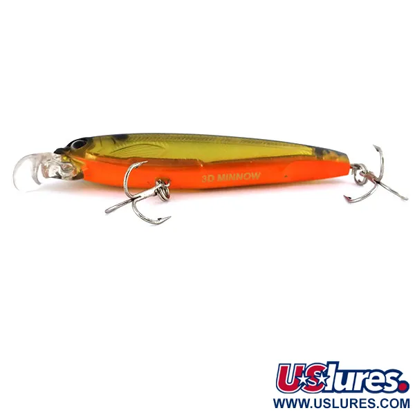 Yo-zuri 3D Minnow Suspender, Guld-Orange, 7g, Prismafinish, #9842