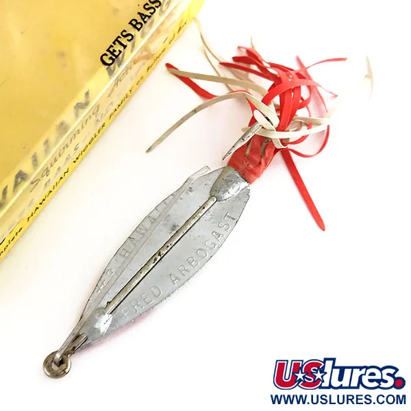 Fred Arbogast 3 Hawaiian Skeddrag, Röd-Vit, 16g, Vasskydd, #9846