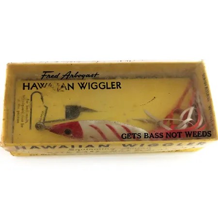 Fred Arbogast 3 Hawaiian Skeddrag, Röd-Vit, 16g, Vasskydd, #9846