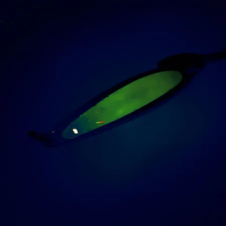 Bay de Noc Swedish Pimple Pirk, Nickel/Grön, 14g, Självlysande, #9856