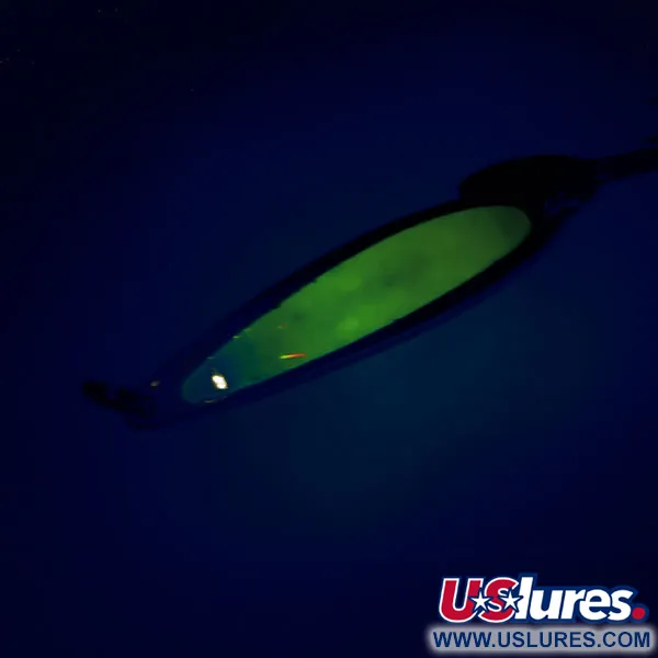 Bay de Noc Swedish Pimple Pirk, Nickel/Grön, 14g, Självlysande, #9856