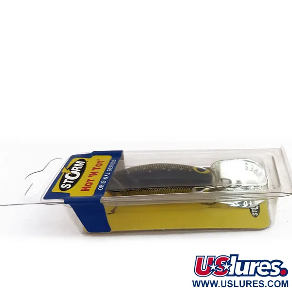 Storm Original Hot'N'Tot Wobbler, Guld/Svart, 6.5g, Metallsked, #9876