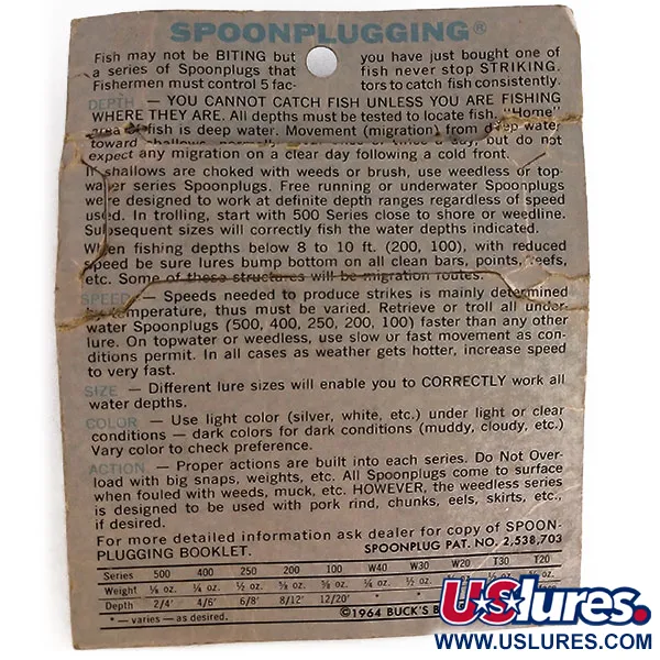 Buck Perry Spoonplug, Gul/Orange, 21g, Djup 1.2-1.8m, #9900