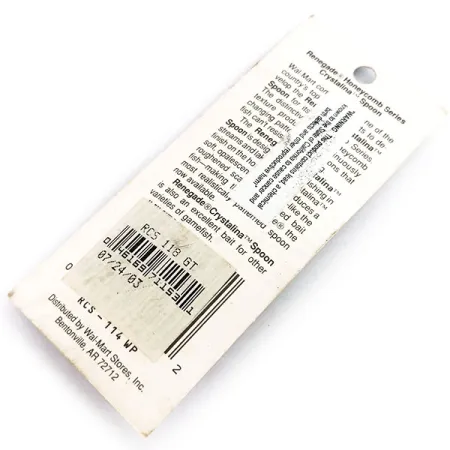 Renegade Honeycomb Series Crystalina Spoon, Grön-Orange, 7g, Bikaka, #9925