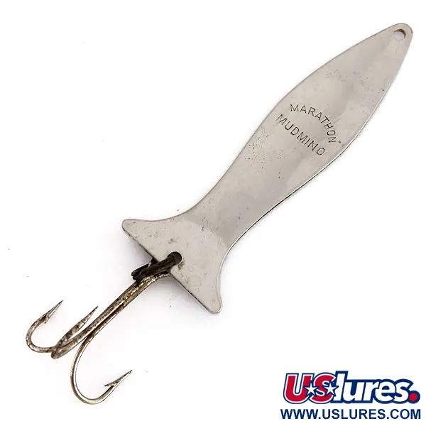 Marathon MudMino Skeddrag, Abborre / Nickel, 12g, Vintage, #9938