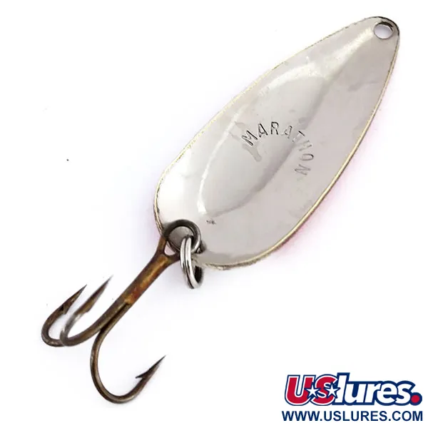 Marathon Marathon Skeddrag, Röd/Vit/Nickel, 7g, Vintage, #9942