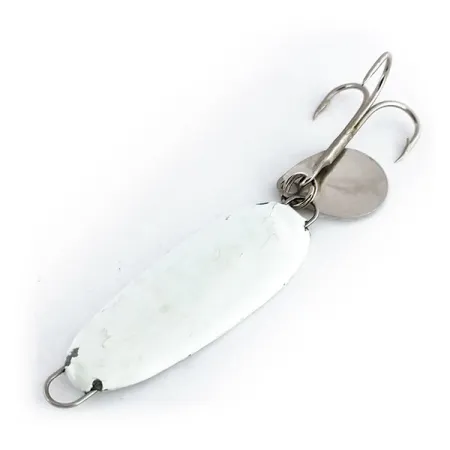Bomber Slab Spoon Skeddrag, Vit, 28g, Reflekterande inlägg, #9944