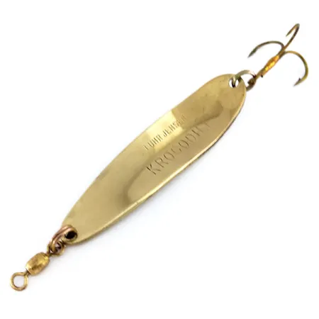 Luhr Jensen Krocodile Die #4 Skeddrag, Hamrat guld, 14g, #9947