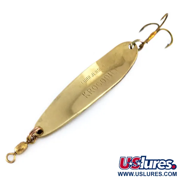 Luhr Jensen Krocodile Die #4 Skeddrag, Hamrat guld, 14g, #9947