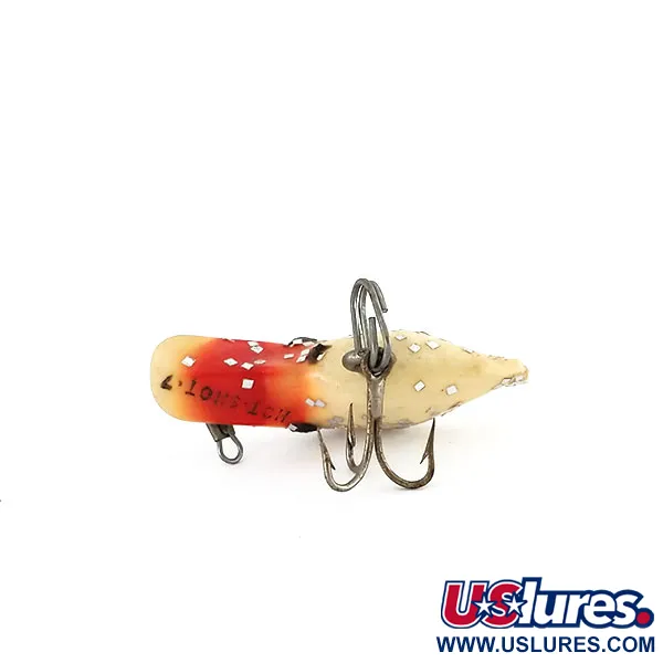 Luhr Jensen Hot Shot 70 Wobbler, Vit/Röd/Guldglitter, 1.7g, #9963