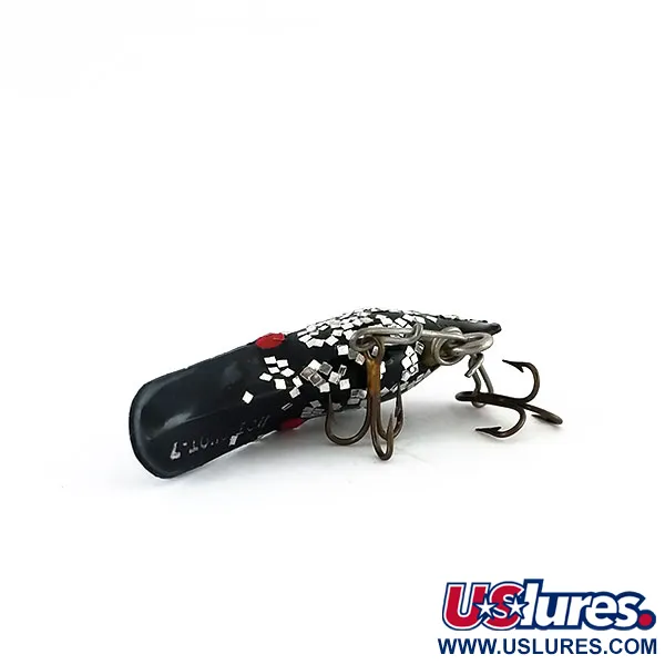 Luhr Jensen Hot Shot 70 Bete, Svart/Silverglitter, 1.6g, Vintage, #9964