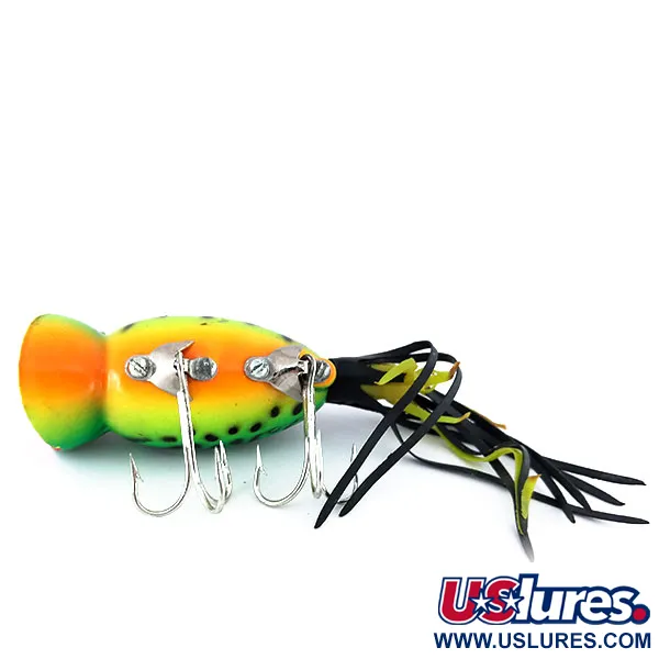 Fred Arbogast Hula Popper, Fire Tiger, 10g, Ytvattenbete #9968