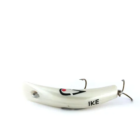 Lazy Ike Wobbler, Vit pärlemor, 6g, Bananformad, #9990